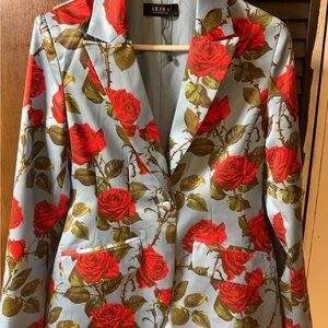 Akira Women's Light Blue Blazer jacket NEW ROSE